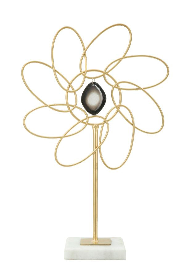 Mauro Ferretti Decorazione Glam Daisy 24 x 10 x 37,5 cm