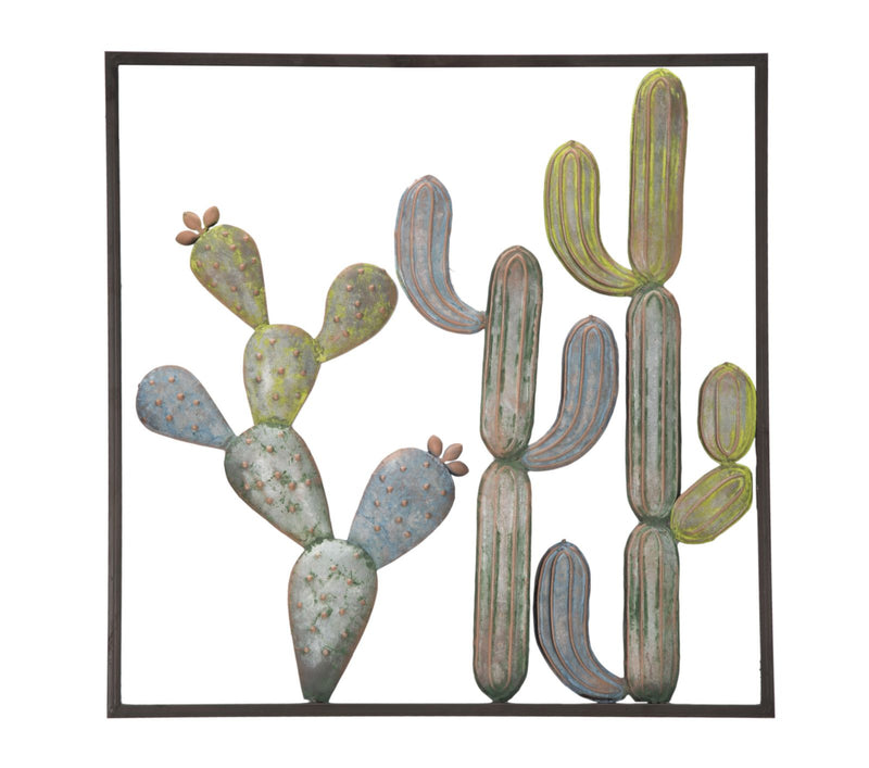 Mauro Ferretti Pannello in Ferro Cactus-frame -c- 50 x 1,3 x 50 cm