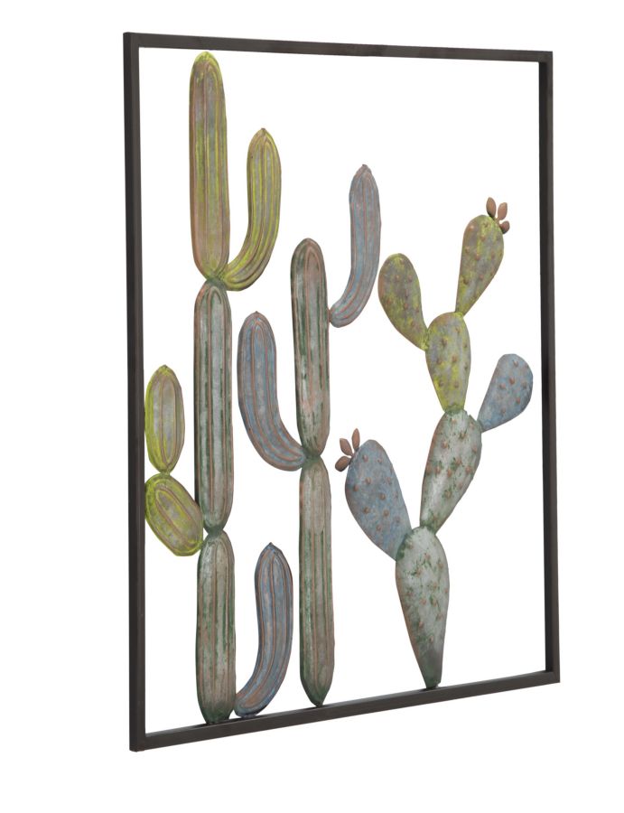 Mauro Ferretti Pannello in Ferro Cactus-frame -c- 50 x 1,3 x 50 cm