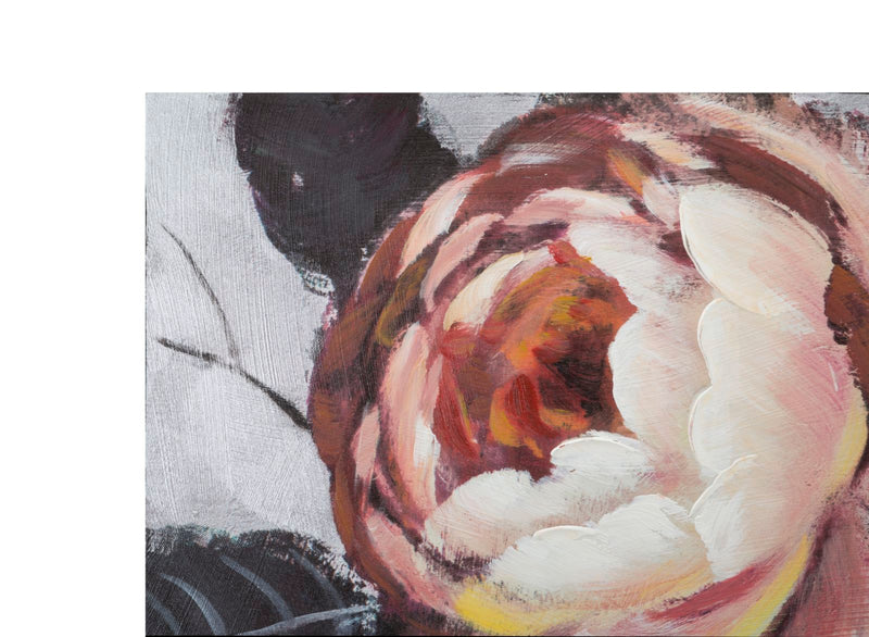 Mauro Ferretti Dipinto su Tela White/red Flower Lightback 150 x 3,8 x 76 cm