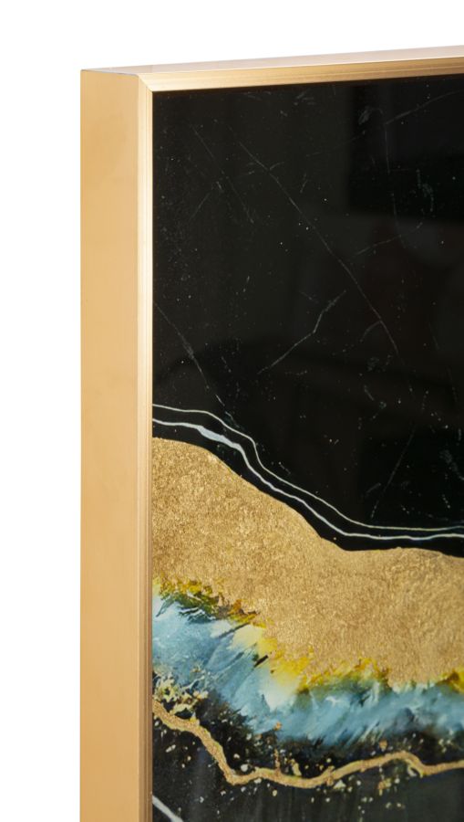Mauro Ferretti Pannello Vetro con Cornice Darky 60 x 3,5 x 90 cm