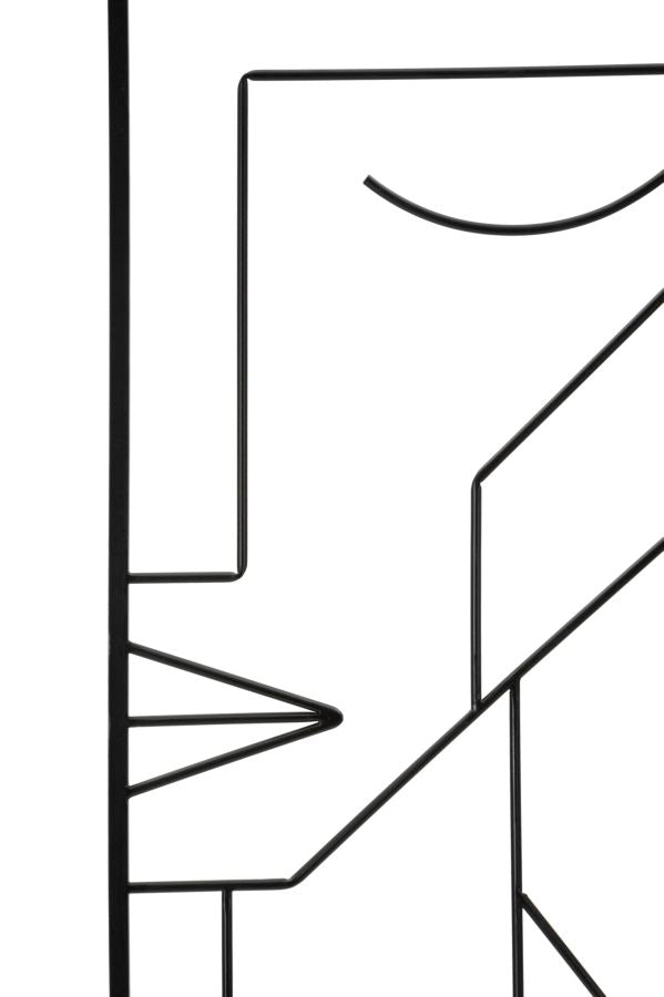 Mauro Ferretti Pannello in Ferro Tribal Simply Coppia 60 x 1 x 80 cm