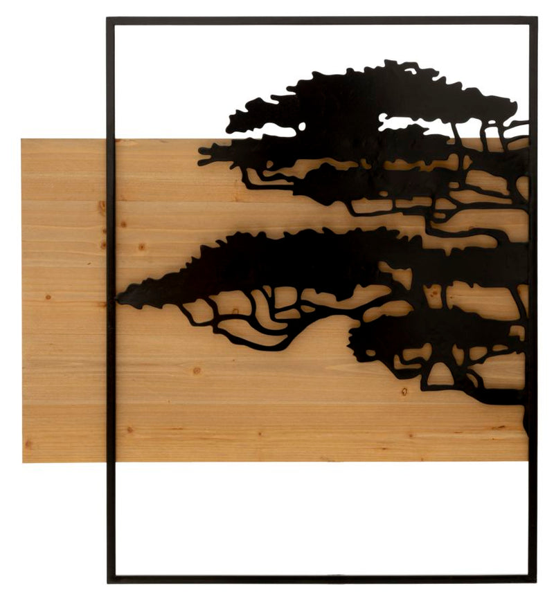 Pannello da muro lagos ferro e wood set 3pz cm 204x2x80 (72x2x80-60x2x80)