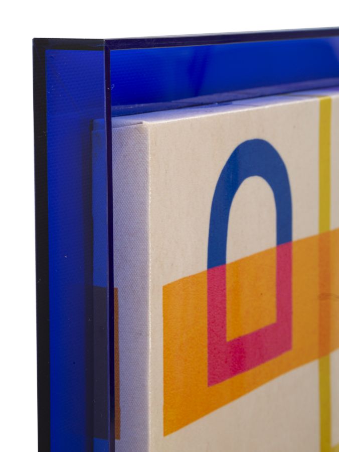 Stampa su tela laccato modis c/cornice -b- cm 60x3,3x80