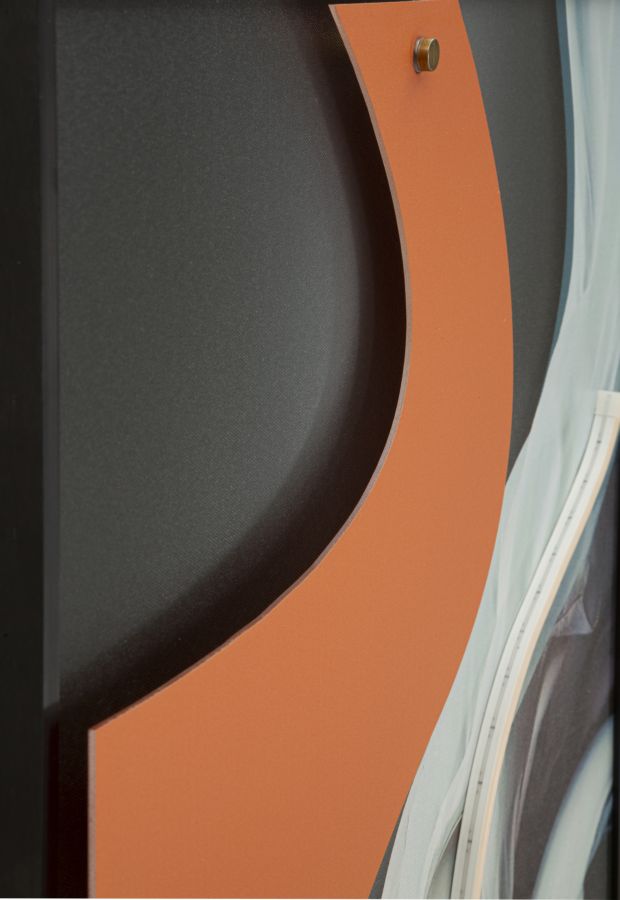 Stampa c/LED su tela dancer cm 60x3,5x90 (applicazione 3d acrilico)