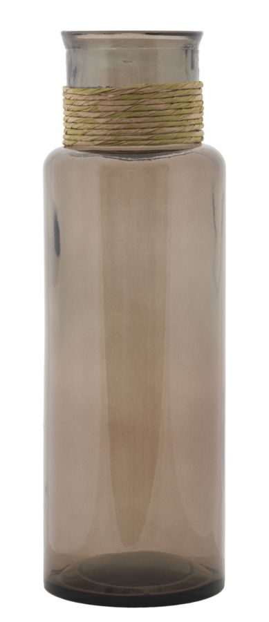 Mauro Ferretti Vaso Rope Noa Vetro Riciclato Ø 15 x 45 cm (made in Spain)