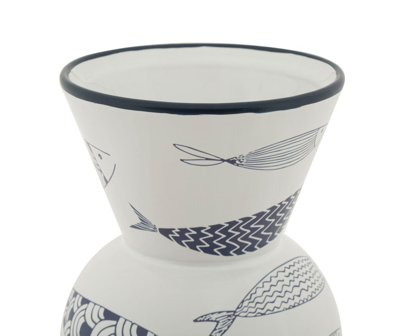 Vaso ceramica fish tall cm ø 14x38,5