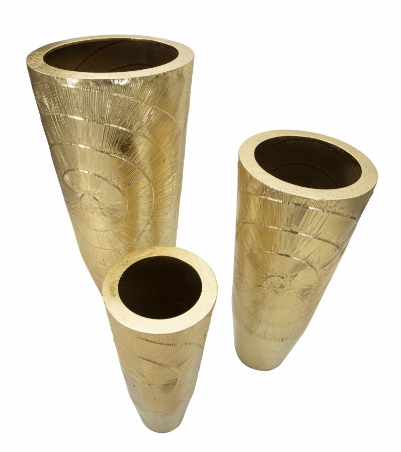 P/vasi goldely tris cm ø 50,8x114,9-40x92,7-29,8x70,5