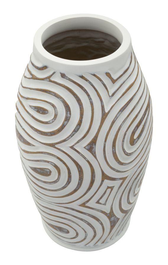 Vaso resina oblix cm ø 19,5x35 (apertura cm ø 10,5)