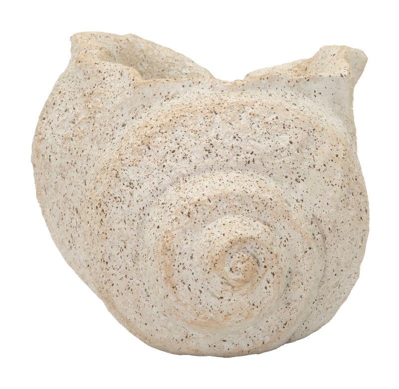 Vaso shell sand -b- cm 35x23x18 (apertura cm ø 17x14)