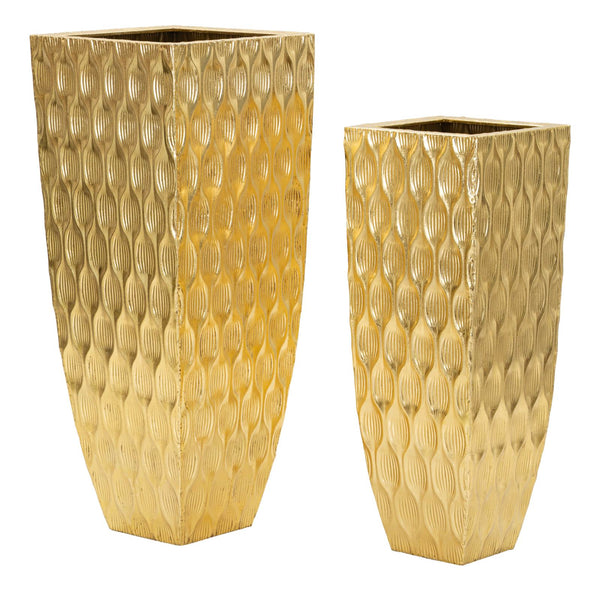 Mauro Ferretti Portavasi Unique Coppia 40 x 40 x 100-31 x 31 x 81 cm