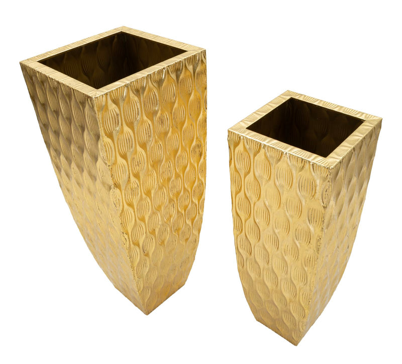 Mauro Ferretti Portavasi Unique Coppia 40 x 40 x 100-31 x 31 x 81 cm