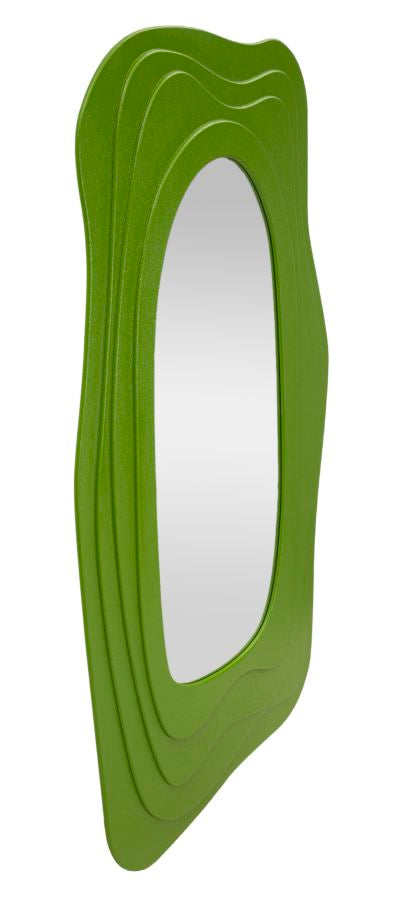 Specchio da muro dafne verde cm 90x4x165 (misura specchio cm 46x107)