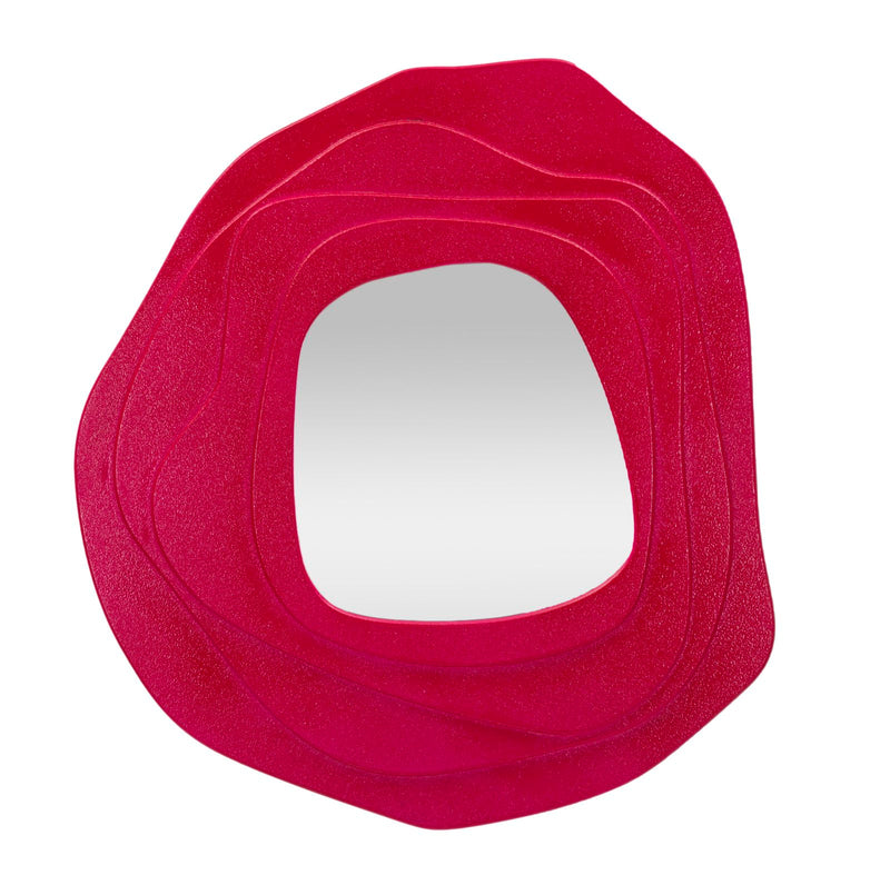 Specchio da muro dalia fuxia cm 90x4x97 (misura specchio cm 43x45)