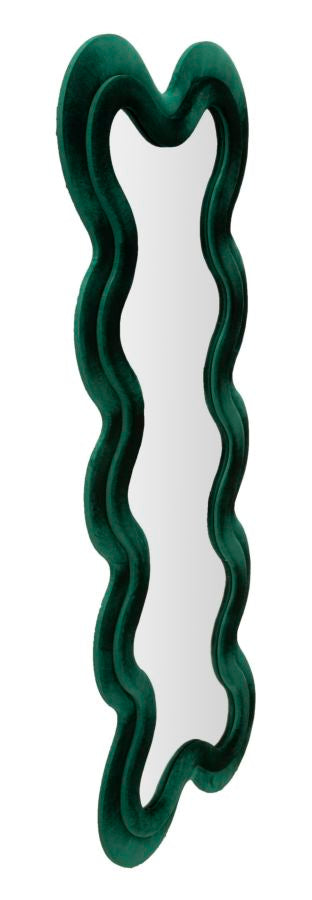 Specchio da muro monica verde cm 58x4x160 (misura specchio cm 39x124)