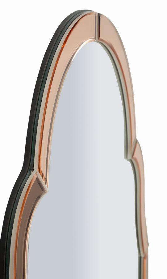 Specchio da muro tangeri rosa cm 47x1x80 (misura specchio cm 41x74)