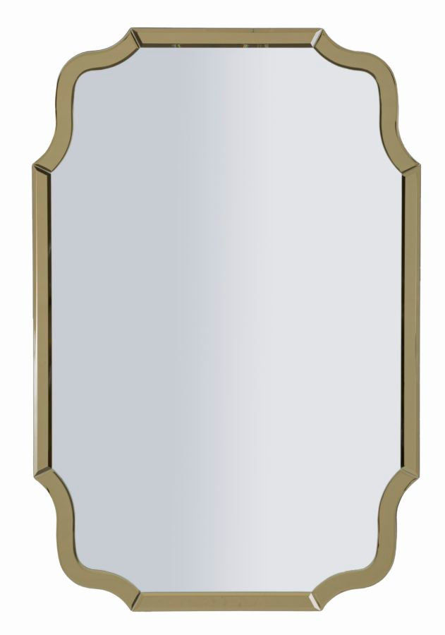 Specchio da muro istanbul oro cm 60x1x90 (misura specchio cm 54x84,5)