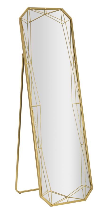 Specchio da terra gold cm 46x2-54x153 (misura specchio cm 43x150)