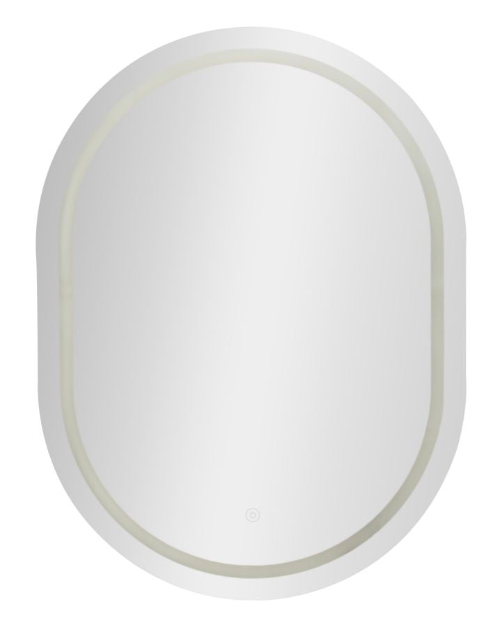 Specchio da muro LED simple ovale cm 60x3,5x80 (3 tonalita' di luce)