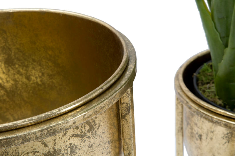 Mauro Ferretti Portavasi Glam Coppia Ø 27 x 62-21,5 x 52 cm