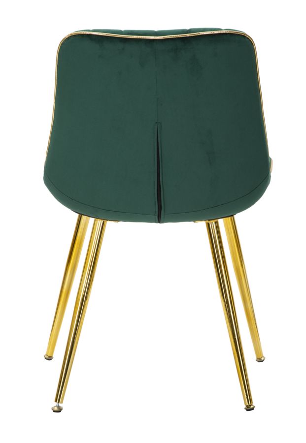 Mauro Ferretti Sedia Paris Verde/gold Set 2 pz 51 x 59 x 79 cm