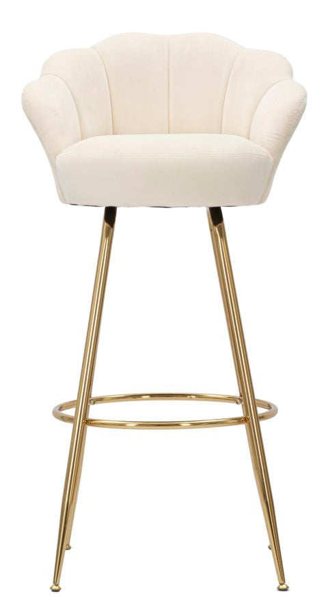 Mauro Ferretti Sgabello Bar Vienna Crema 55 x 53 x 110 cm (altezza Seduta 88 )