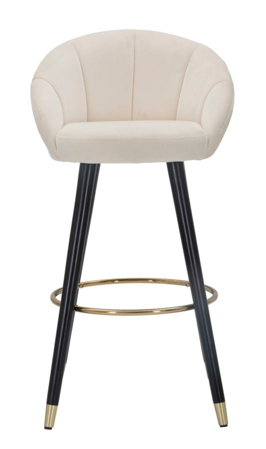 Mauro Ferretti Sgabello Bar Prague Crema 55 x 56 x 104 cm (altezza Seduta 80)