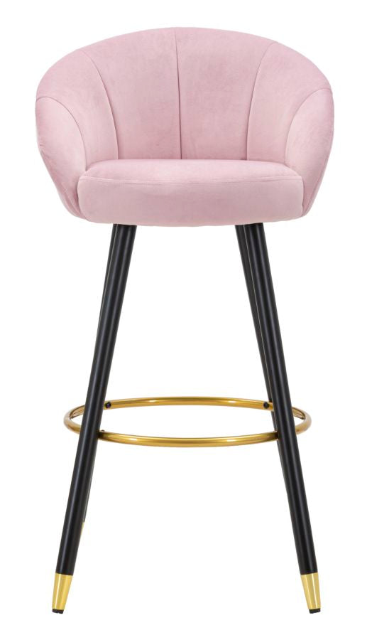 Mauro Ferretti Sgabello Bar Prague Rosa 55 x 56 x 104 cm (altezza Seduta 80)