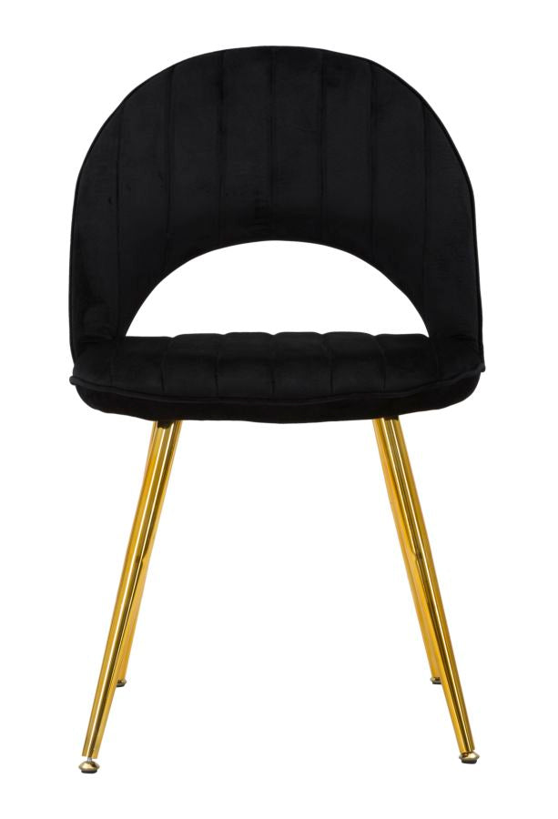 Mauro Ferretti Sedia Flex Nera 52 x 48 x 78 Set 2 pz cm