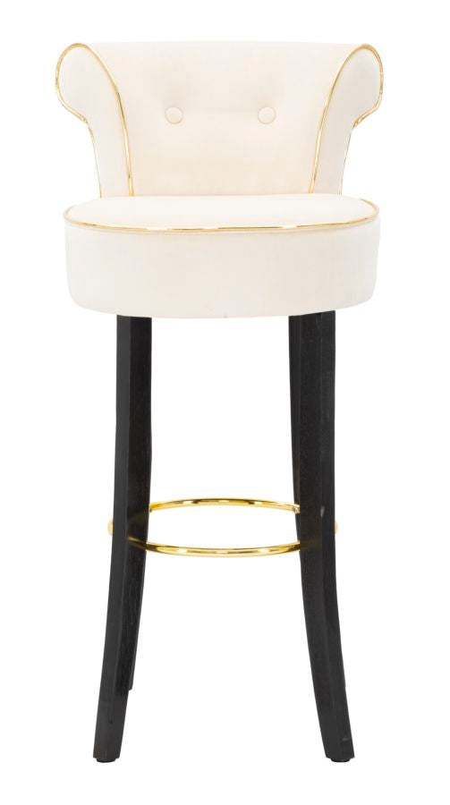 Mauro Ferretti Sgabello Bar Luxy Crema 46 x 48 x 96 cm (altezza Seduta 75)