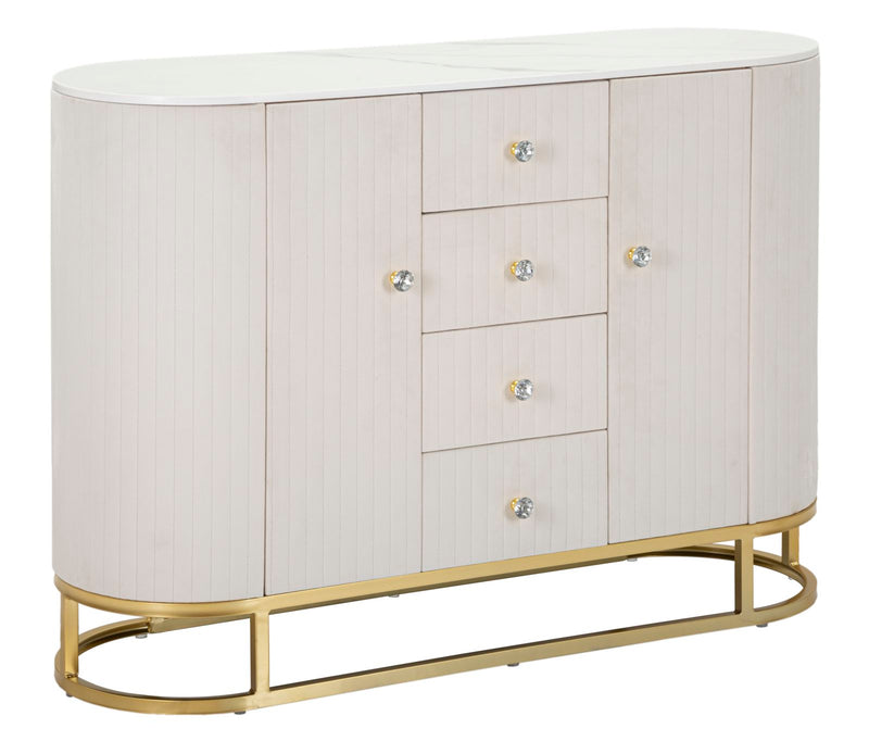 Mauro Ferretti Mobile Montpellier Crema 120 x 40 x 85 cm