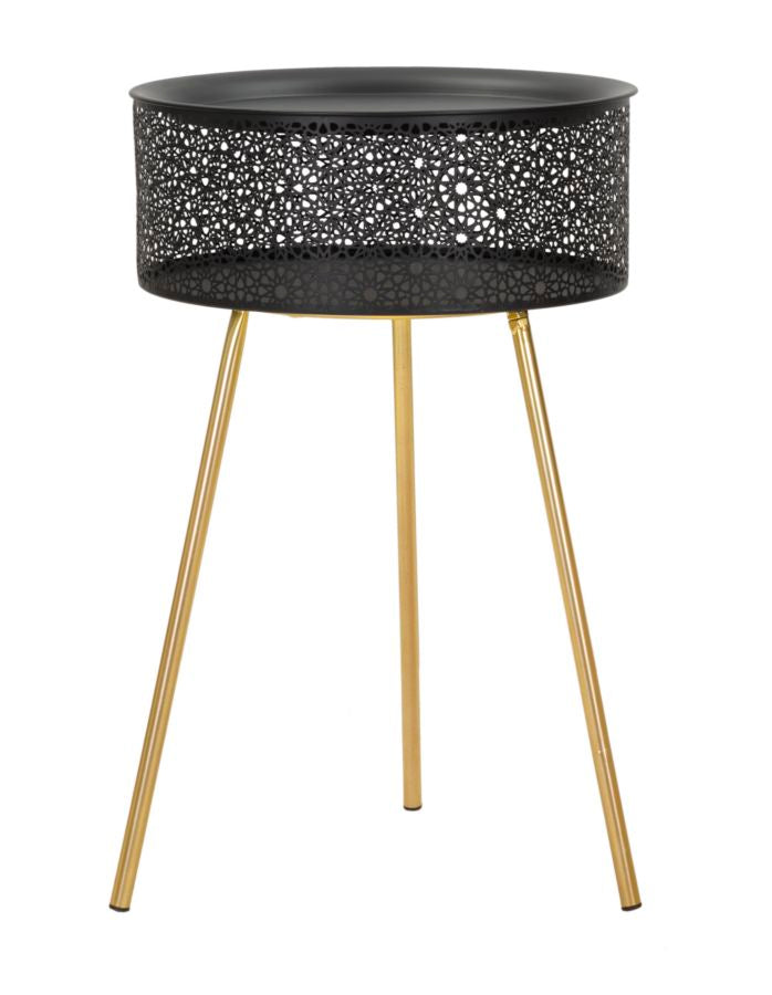 Mauro Ferretti Tavolinetto Blacky Ø 40 x 65 cm