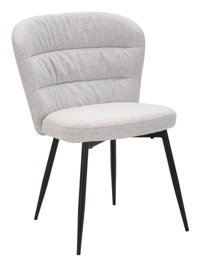 Mauro Ferretti Sedia Losanna Grigia Set 2 pz 58 x 60,5 x 85 cm