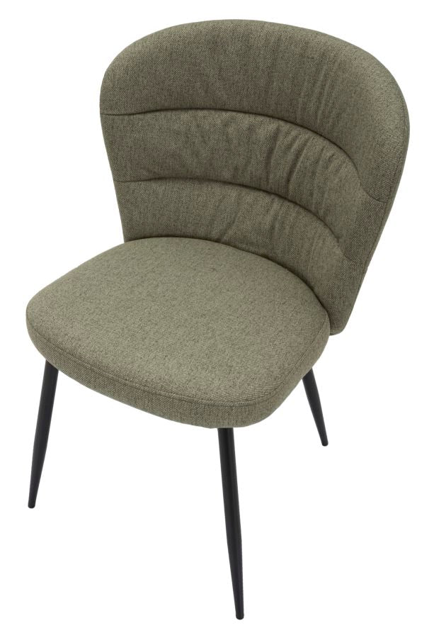 Mauro Ferretti Sedia Losanna Verde Set 2 pz 58 x 60,5 x 85 cm