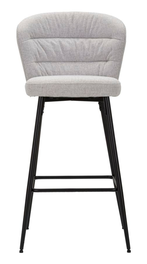 Mauro Ferretti Sgabello Bar Losanna Grigio Set 2 pz 52 x 59 x 108 cm