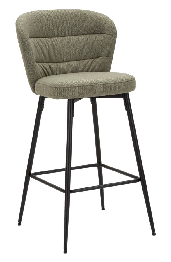 Mauro Ferretti Sgabello Bar Losanna Verde Set 2 pz 52 x 59 x 108 cm