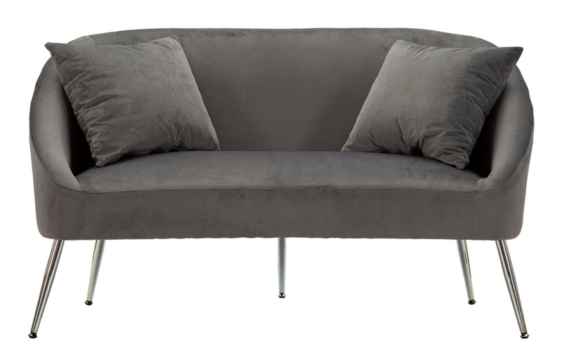 Divanetto silvery c/cuscini cm 137x69x79