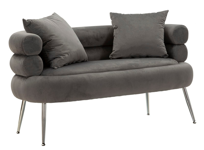 Divanetto silvery plus c/cuscini cm 133x68x69