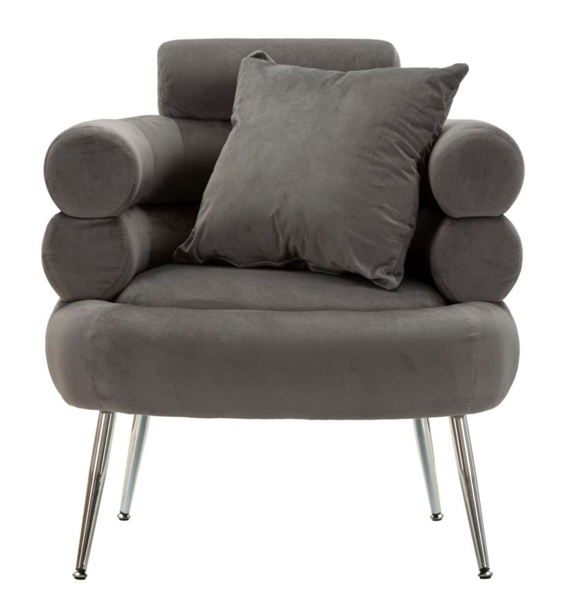 Poltrona silvery plus c/cusino cm 78x68x85