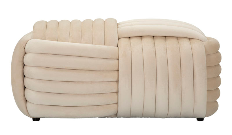 Panca softy crema cm 90x45x45