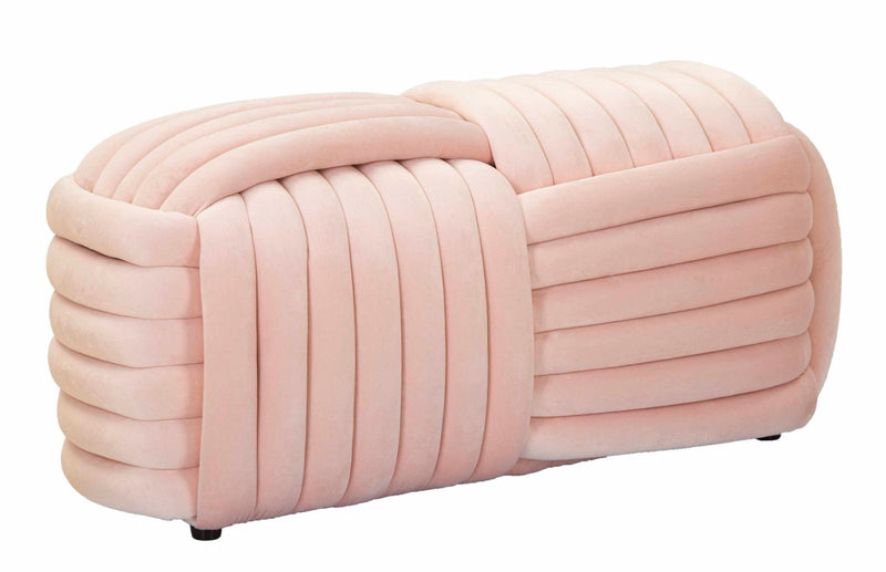 Panca softy rosa cm 90x45x45