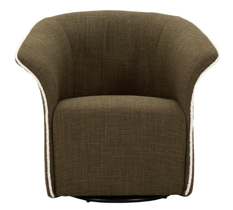 Poltrona girevole siena verde cm 83,5x66x80 (seduta altezza cm 42)