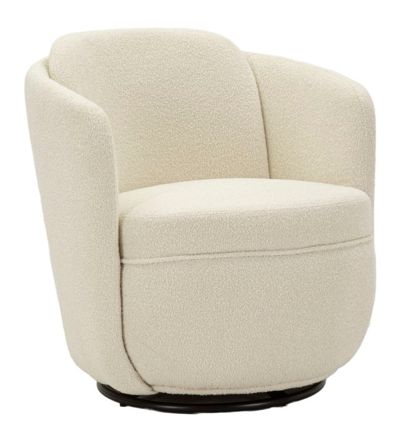 Poltrona girevole torino crema cm 70x72x75 (altezza seduta cm 44,5)