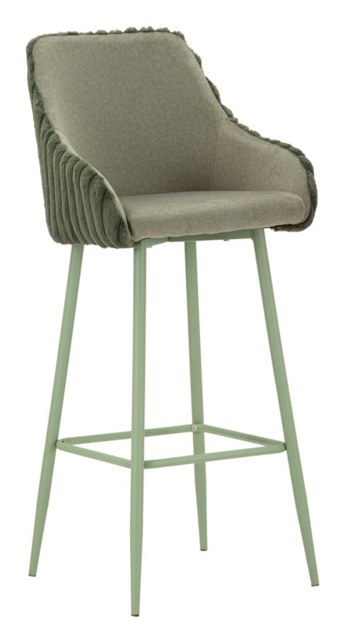 Mauro Ferretti Sgabello Bar Alaska -a- Verde Set 2 pz 52 x 46 x 111 cm (altezza Seduta 78)