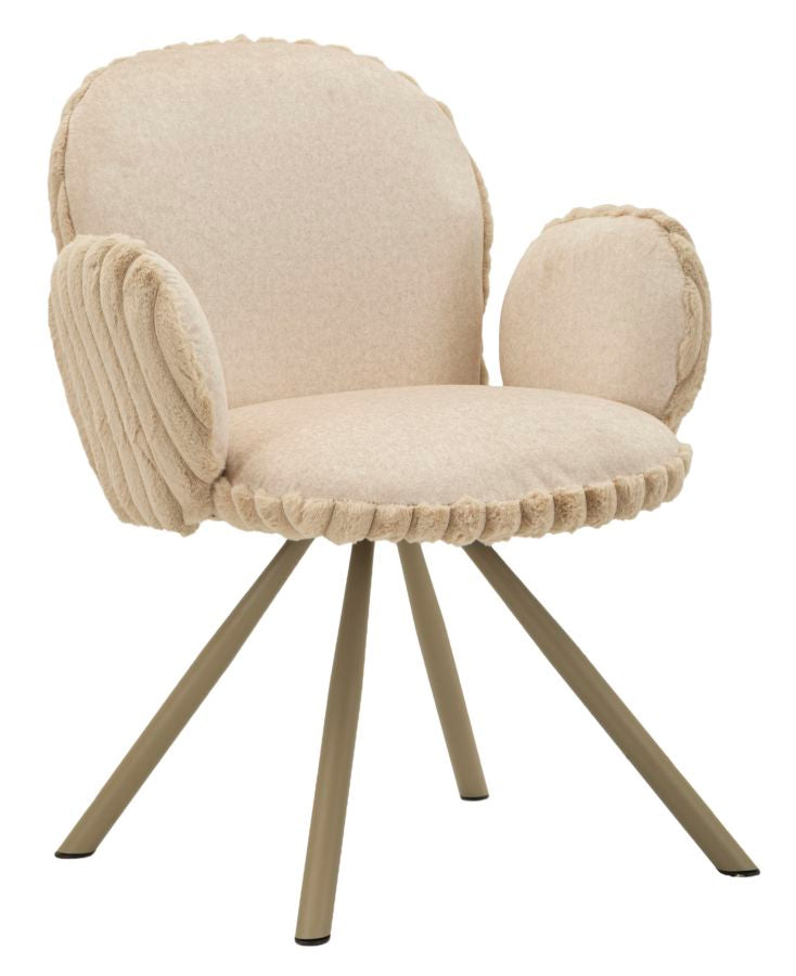 Sedia stoccolma -b-crema set 2 pz cm 64x68x83 (altezza seduta cm 45)