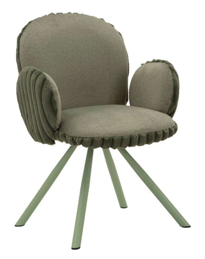 Mauro Ferretti Sedia Stoccolma -b- Verde Set 2 pz 64 x 68 x 83 cm (altezza Seduta 45)