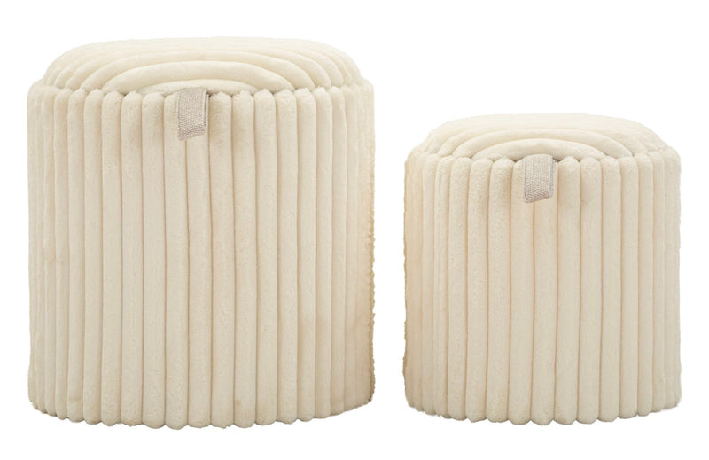 Puff goteborg coppia cm ø 40x42-31x32