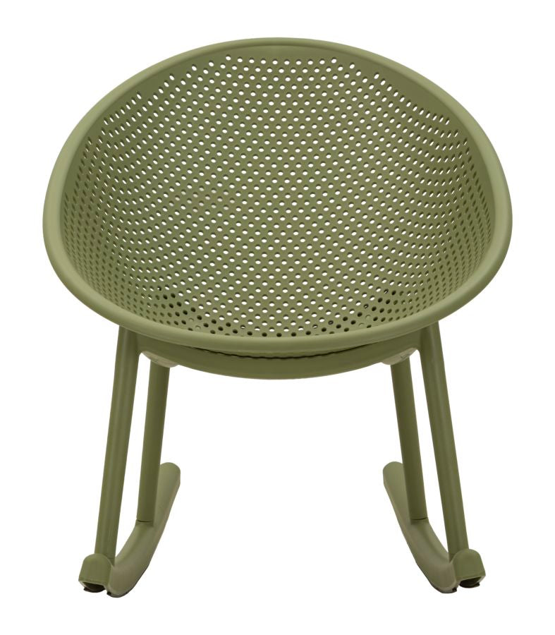 Sedia a dondolo ibiza verde cm 66x88x80 (altezza seduta cm 38)
