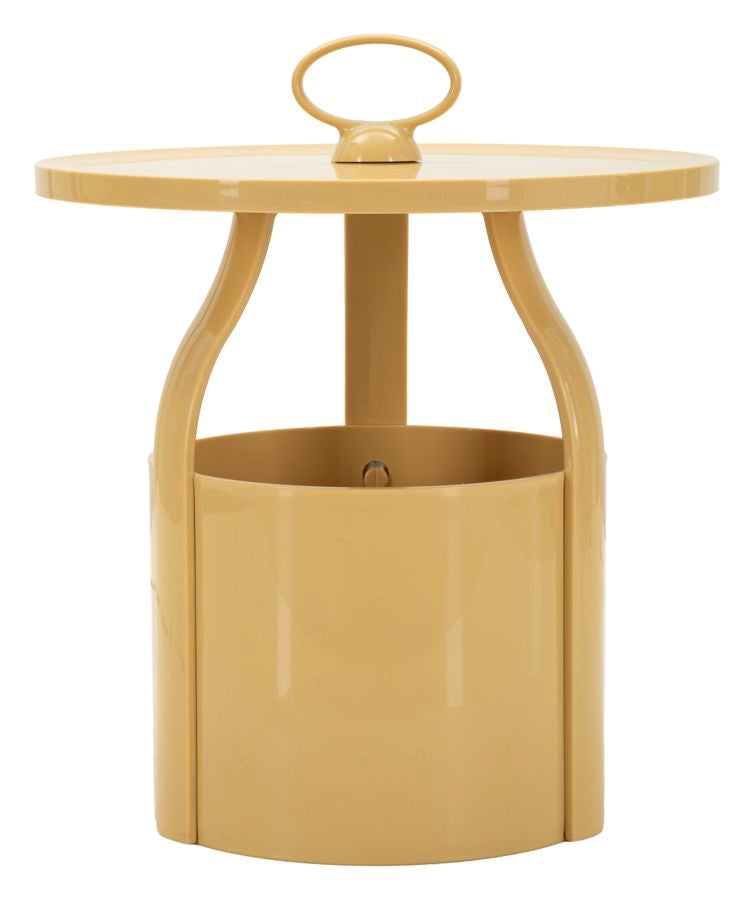 Tavolinetto p/giornali iris crema cm ø 44x43