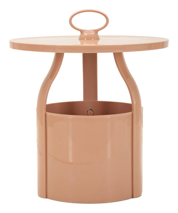 Tavolinetto p/giornali iris rosa cm ø 44x43